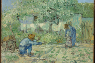 First Steps, after Millet, by Vincent Van Gogh, 1890  © The Metropolitan Museum of Art, New York