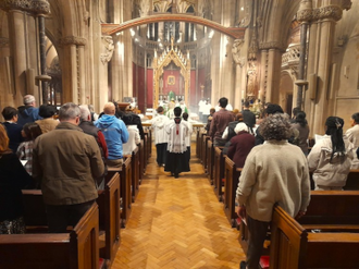 Procession at Our Lady of the Assumption and English Martyrs Church, Cambridge.