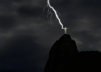 Christ the Redeemer by Paul Landowski,  Photograph by Elias Schäfferle, Rio de Janeiro