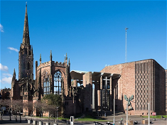 Coventry Cathedral old and new . Wiki Image
