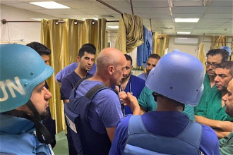 WHO-led  team visits Al Shifa Hospital in Gaza