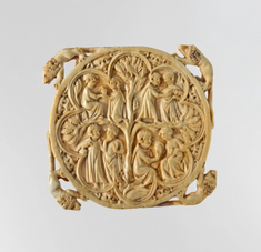 Mirror Case, Made in Paris, circa 1350-75,  Carved ivory © Metropolitan Museum, New York