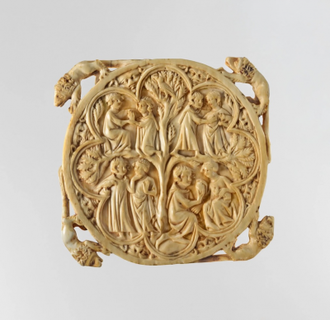 Mirror Case, Made in Paris, circa 1350-75, Carved ivory © Metropolitan Museum, New York