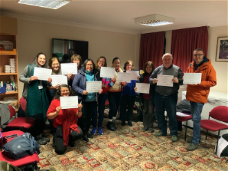 Course group with our certificates