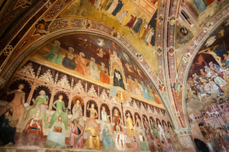 Triumph of St Thomas and Allegory of the Sciences, Spanish Chapel, Santa Maria Novella, Florence. Fresco by Andrea di Bonaiuto