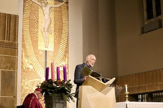 Roger McGough reads at Our Lady of Victories