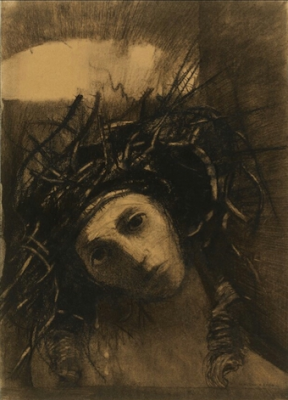 Christ Crowned with Thorns by Odilon Redon  - Wiki Image