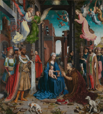 The Nativity / The Adoration of the Kings, by Jan Gossaert,  1510 © National Gallery, London