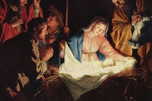Gerard van Honthorst: Adoration of the Shepherds  - Wiki Image
