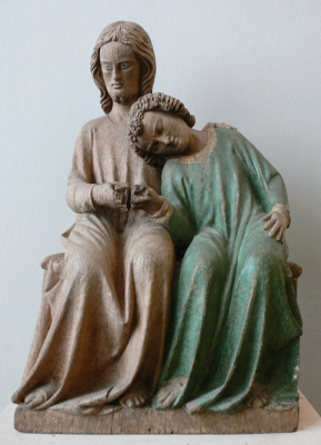 John the Apostle resting on Christ, Swabia/Lake Constance, 1320-1330 © Bayerisches Nationalmuseum, Munich