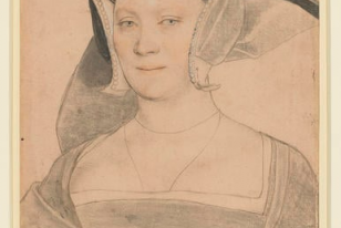 Lady Elizabeth Vaux by Hans Holbein.  (c) HM King Charles III