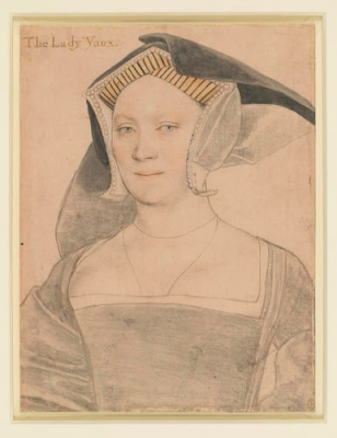 Lady Elizabeth Vaux by Hans Holbein. (c) HM King Charles III