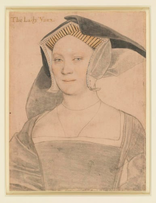 Lady Elizabeth Vaux by Hans Holbein.  (c) HM King Charles III