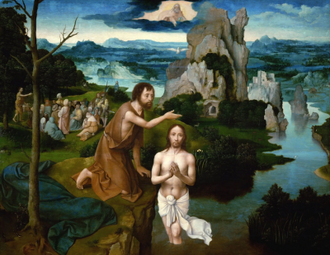 The Baptism of Christ, by Joachim Patinir. 1521-1524 © Kunsthistorisches Museum, Vienna