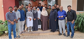 Muslim missionaries with Jesuit students at Jesuit Formation Centre for Theology, Bangalore