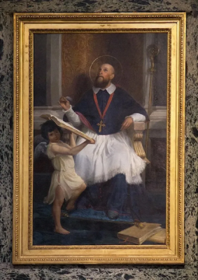 Portrait of St Francis of Sales, by Attilio Palombi, 1898 © Chiesa del Sacro Cuore di Gesù, Rome