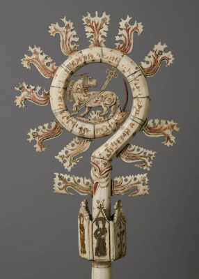 Crozier with Lamb of God, Northern Italian, made in possibly the Lagoon district of Venice, Italian, 1360-1400, © Metropolitan Museum, New York
