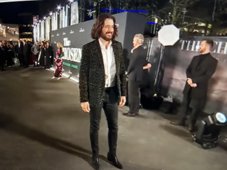 Jonathan Roumie arrives at London premier