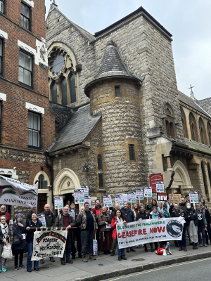 Outside St Charles Borromeo Church