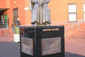 Br Walfrid statue at Celtic Park