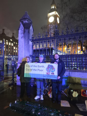 Columban team at the vigil