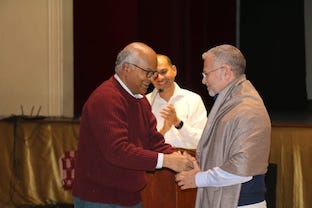 Fr Edwin welcomes Professor Calabria