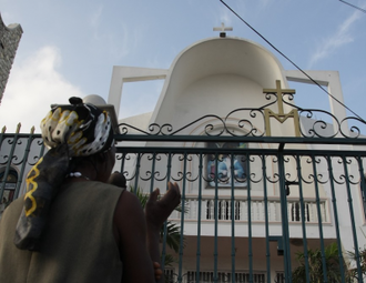 Church in Léogâne, Haiti. © Valerian Mazataud