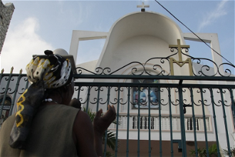Church in Léogâne, Haiti. © Valerian Mazataud
