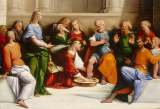 Christ Washing the Disciples' Feet, by Benvenuto Tisi, called 'Il Garofalo', 1520/1525 © National Gallery Washington
