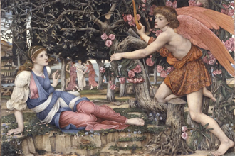 Love and the Maiden, by John Roddam Spencer-Stanhope © Fine Arts Museum of San Francisco