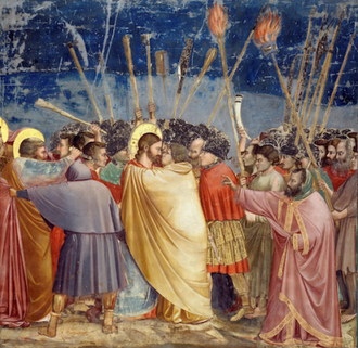 Betrayal of Christ, fresco by Giotto di Bondone, 1305. Scrovegni Chapel, Padua © Alamy Images