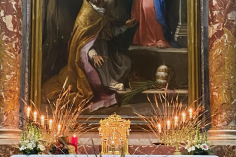 Altar of Repose at San Silvestro in Capite.