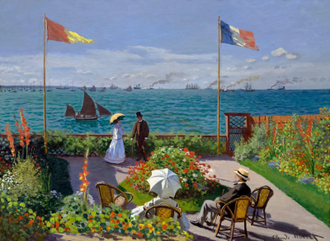 Garden at Sainte-Adresse by Claude Monet,1867 © Metropolitan Museum of Art, New York / Alamy