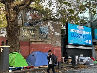 Tottenham Court Rd  4.11.2023. Image: ICN/JS