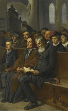 In a Church, by Alexei Danilovich Kivshenko, 1881 © Sotheby's London, 2/06/2015