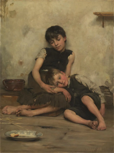 Orphans, by Thomas Benjamin Kennington, 1885 © Tate Britain, London