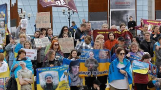 Ukrainian pilgrims at Audience