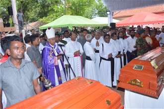 Funeral of  victims of Easter Sunday 2019 massacre © Roshan Pradeep & T Sunil