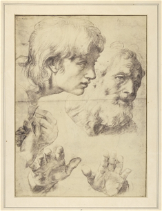 The Heads and Hands of Two Apostles, by Raphael 1519 Courtesy ©Ashmolean Museum, Oxford