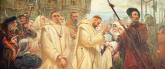 Andrew Benjamin Donaldson (1840-1919) Carthusian martyrs at Tyburn on 4 May 1535