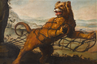 The Fable of the Lion and the Mouse by Frans Snyders.  Mid 17th century © Sotheby's New York, 26 January 2012, lot 24