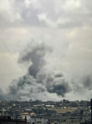 Rafah under bombardment