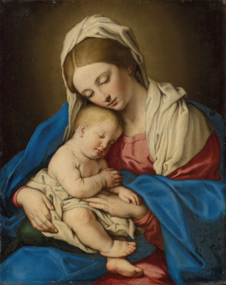 Madonna and Child, by Giovanni Battista Salvi, painted late 17th century © Christie's London