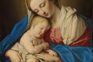 Madonna and Child, by Giovanni Battista Salvi, painted late 17th century © Christie's London