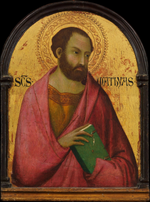 Saint Matthias, Workshop of Simone Martini (1284-1344), Tempera on wood, gold ground © Metropolitan Museum, New York