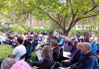 The commemoration in Tavistock Square, Credit: Pat Gaffney