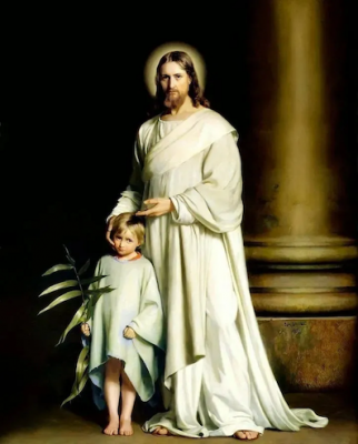 Christ and the Young Child, by Carl Bloch © Skt Nikolai Kirke, Holbæk, Denmark