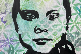 Greta Thunberg by Lilly-Mae in the Walker Art Gallery exhibition
