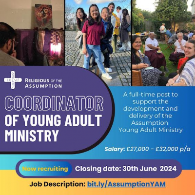 Assumption Sisters seek Coordinator of Young Adults Ministry EXPIRED | ICN