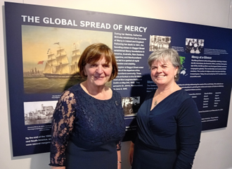 Sisters Patricia O'Donovan and Margaret Daly at the exhibition launch.